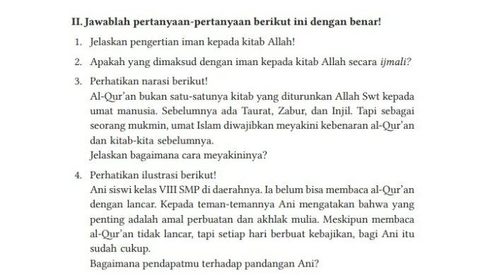 Soal PAI Kelas 8 Halaman 54