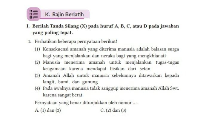 Soal PAI Kelas 8 Halaman 76