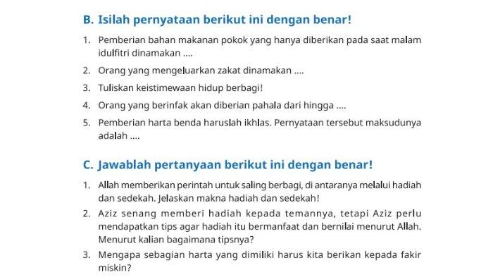 Soal PAI kelas 3 SD/MI halaman 105