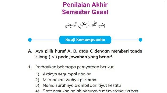 Soal PAI kelas 3 SD/MI halaman 133