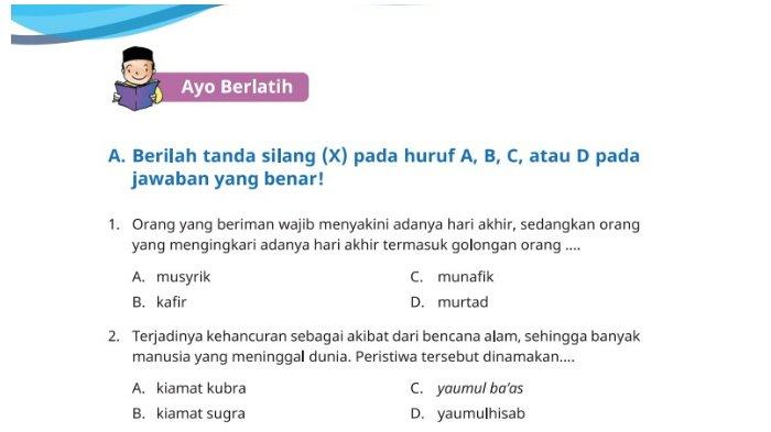 Soal PAI kelas 3 SD/MI halaman 180