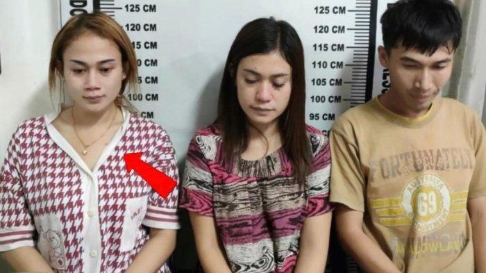 Sosok Mutia Pratiwi alias Sela (tanda panah) yang menjadi korban pembunuhan ternyata pernah tertangkap atas kasus transaksi narkoba tahun 2023 (HO).