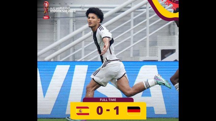 Timnas Jerman melaju ke semifinal Piala Dunia U17 2023 setelah mengalahkan Timnas Spanyol di babak perempat final. Jumat (24/11/2023).