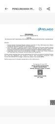 Surat pengumuman pembatalan rencana kenaikan tarif pas pelabuhan di Sri Bintan Pura Tanjungpinang.