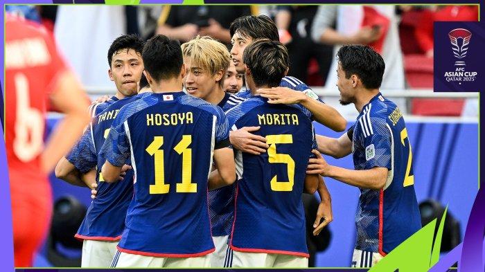 Timnas Jepang mengalahkan Vietnam di laga perdana Grup D Piala Asia 2023, Minggu (14/1/2024). Dalam laga tersebut tim Samurai Biru menang dengan skor 4-2.
