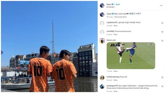 Warganet Indonesia tak perlu waktu lama buat menggeruduk akun media sosial penyerang Timnas Korea Selatan, Lee Young-jun.