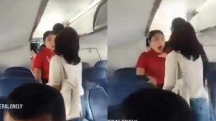 ANGGOTA DPRD SUMUT VIRAL - Viral wanita diduga anggota DPRD berinisial MZ bikin keributan di pesawat gegara koper. Video viral itu dibagikan akun X @neVerAl0nely Senin (14/4/2025). Anggota DPRD Sumatera Utara, Megawati Zebua mendadak viral di media sosial imbas menyebarnya video saat ia diduga mencekik seorang pramugari Wings Air saat ia tengah berada di dalam pesawat.