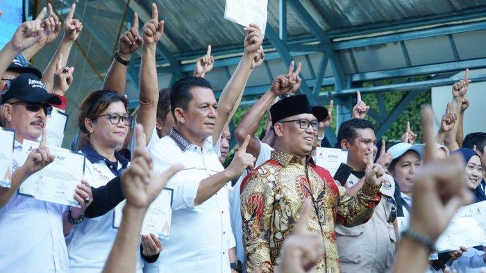 ANSAR-NYANYANG - Pasangan Calon Gubernur-Wakil Gubernur (cagub-wagub) Kepulauan Riau (Kepri) nomor urut 1, Ansar Ahmad-Nyanyang Haris Pratamura.