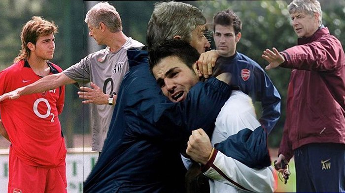 Arsene Wenger dan Cesc Fabregas