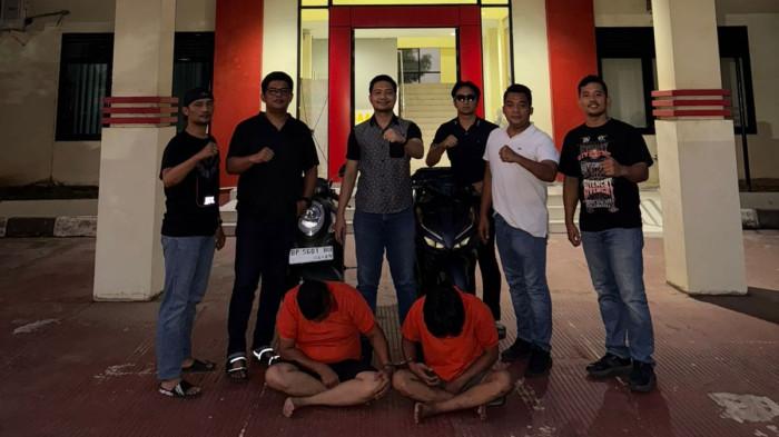 CURNMOR - Unit Reskrim Polsek Batu Ampar melalukan penangkapan kepada pelakun curanmor di Batam.