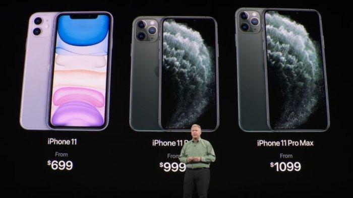 TUKAR TAMBAH iPHONE- Tangkapan layar iPhone 11 Series  yang rilis pada tahun 2019 dilansir YouTube Apple, Jumat (8/5/2025). Berikut harga HP iPhone 11 Pro Max di Mei 2025.