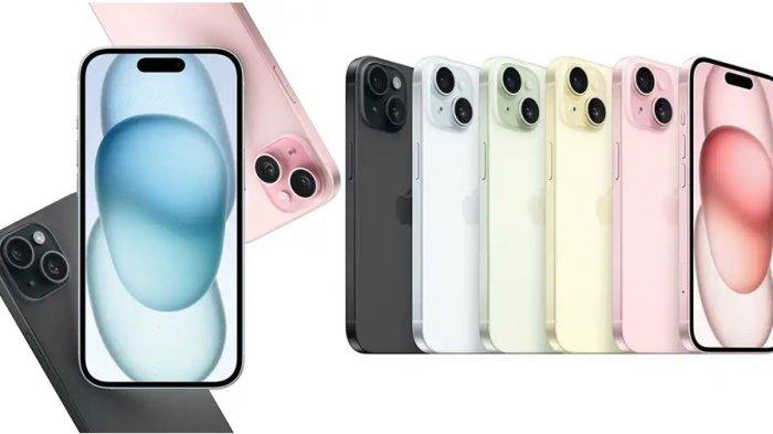 CEK HARGA iPHONE- Tangkapan layar iPhone 15 series yang punya 5 pilihan warna dilansir dari iBox, Senin (28/4/2025). Berikut harga HP iPhone 15 Series di awal Mei-Juni 2025.