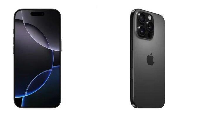 Tangkaan layar iPhone 16 Pro dengan warna Black Titanium dari iBox, Sabtu (5/4/2025).