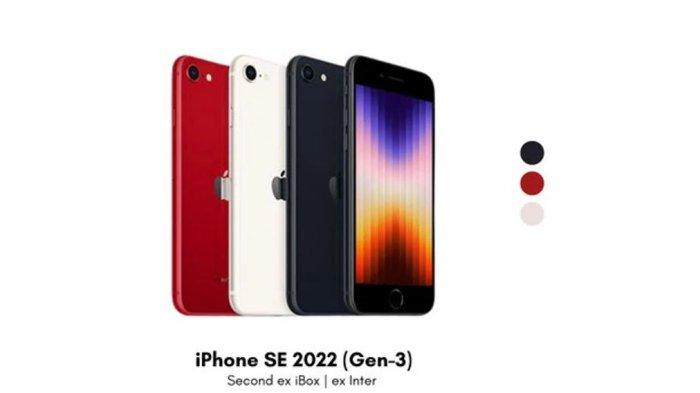 HARGA HP iPHONE- Tangkapan layar iPhone SE 3 second dijual di Tokopedia, Selasa (29/4/2025). Berikut harga HP iPhone SE 3 di Mei 2025.