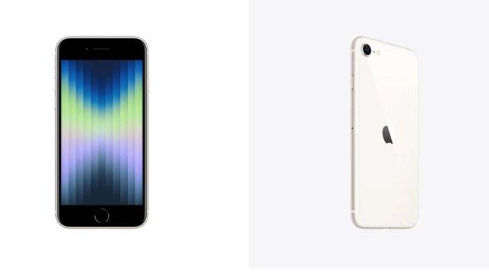 HARGA iPHONE TERBARU - Tangkapan layar dari Digimap Indonesia, Selasa (4/2/2025) iPhone SE 3 degan desain simple. Harga HP iPhone SE 3 alami kenaikan di Februari 2025.