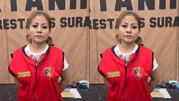JAN HWA DIANA - Foto Jan Hwa Diana yang beredar mengenakan rompi tahanan Jatanras Polrestabes Surabaya. Pemilik UD Sentoso Seal itu jadi tersangka pada Kamis (8/5/2025) atas kasus perusakan mobil setelah dilaporkan oleh korban, Paul Sthevanus.