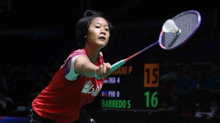 Putri Kusuma Wardani sukses mengalahkan Sarah Joy Barredo dengan skor 21-19, 21-14 di partai terakhir