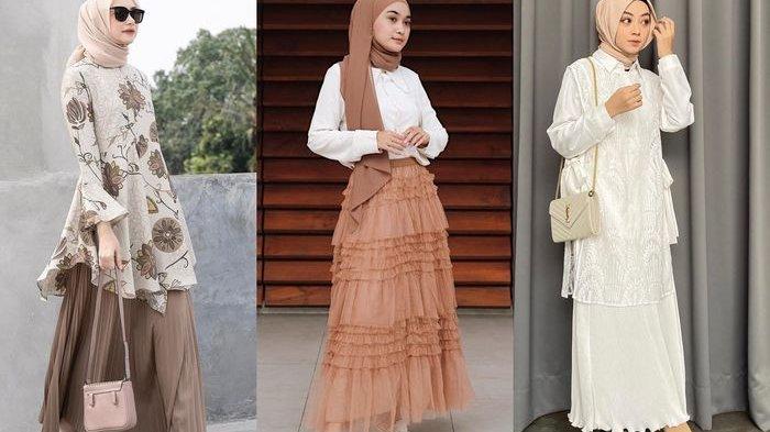 Elegan dan Anggun dengan Rok Hijab saat Lebaran, Intip Inspirasi Outfit ...
