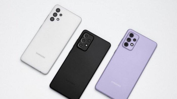 Samsung Galaxy A32, Galaxy A52, dan Galaxy A72.