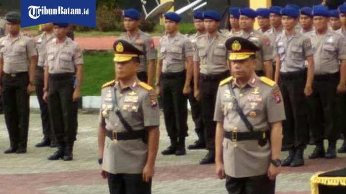 Sertijab Wakapolda Kepri dari Brigjen Didi Haryono kepada Brigjen Pol Drs Yan Fitri Halimansyah MH