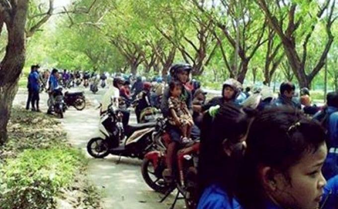 Foto-foto Aksi Sweeping Demo Buruh di Berbagai Kawasan Industri Batam ...