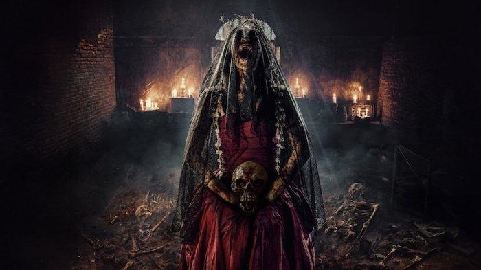 FILM TERBARU NETFLIX - Poster film Indonesia berjudul Pengantin Iblis yang dirilis Netflix Sabtu (28/5/2025). Daftar film Indonesia terbaru yang tayang di Netflix bulan Juni 2025, ada film Perayaan Mati Rasa, Pulung Gantung, hingga Pengantin Iblis.