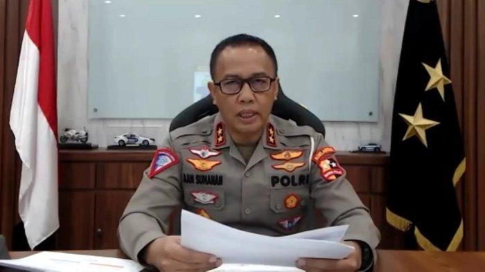 Kakorlantas Polri, Irjen Aan Suhanan memberikan paparan terkait arus mudik Lebaran Idul Fitri 2024 melalui zoom, Minggu 17 Maret 2024.