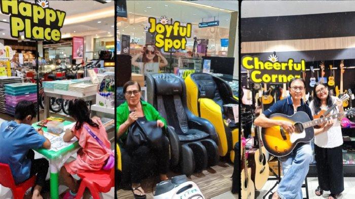Menyambut libur sekolah Juni-Juli 2024, Gramedia menghadirkan Joyful Corner yang dilengkapi kursi pijat untuk merelaksasi badan. Tersedia juga happy place untuk kegiatan mewarnai dan cheerful corner untuk berkreasi di Gramedia.