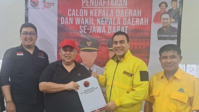 Kader partai Golkar, Nofel Saleh Hilabi kembali mendaftar penjaringan Bakal Calon Wali Kota (Bacawalkot) untuk Pemilihan Kepala Daerah (Pilkada) 2024 mendatang.