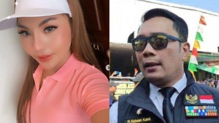 ISU RIDWAN KAMIL --- Foto Lisa Mariana diunggahan Instagram pribadinya @lisamarianaaa dikutip (27/3/2025), dan foto Ridwan Kamil saat masih menjadi Gubernut Jawa Barat hendak memberikan tanggapan kepada awak di Pasar Parungkuda Sukabumi, Jumat (4/8/2023). Sang selebgram buktikan eks Gubernur Jawa Barat chat duluan bocorkan awal perkenalannya jawab isu perselingkuhan