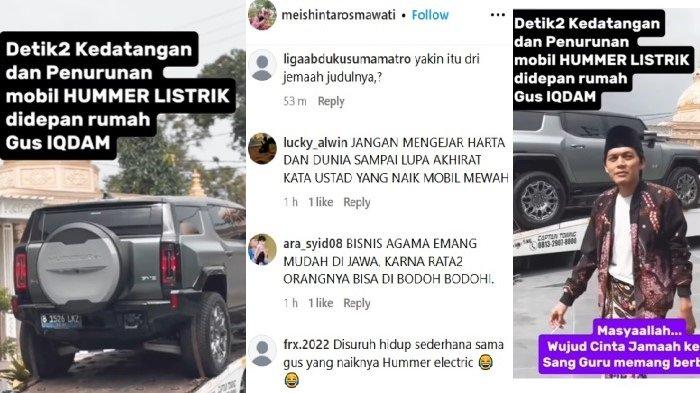 Mobil listrik Hummer seharga Rp5 miliar dikirim ke rumah Gus Iqdam di Blitar, Jatim, hingga videonya viral