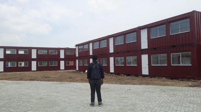 Kondisi inovasi ruang kelas dari kabin atau peti kontainer di Universitas Singaperbangsa Karawang (Unsika).