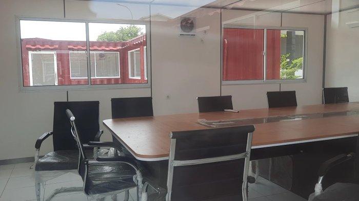 Kondisi inovasi ruang kelas dari kabin atau peti kontainer di Universitas Singaperbangsa Karawang (Unsika).