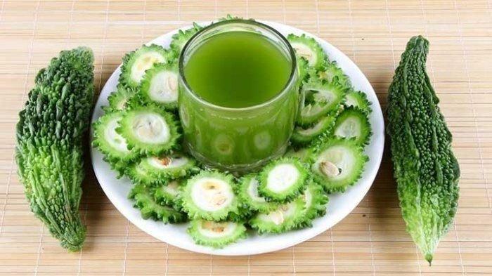 Buah pare untuk pengobatan diabetes.