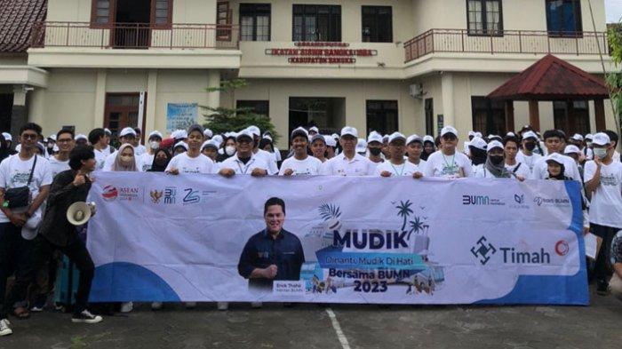 Mahasiswa Bangka Mudik Gratis Bareng PT Timah Posbelitung co