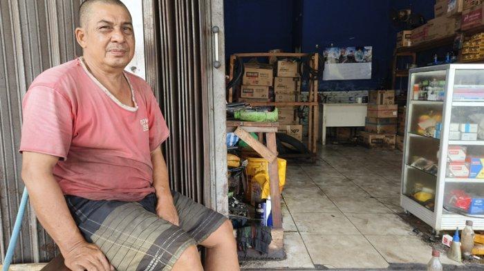 Hasan, ayah Via Tiara Ningrum yang lolos seleksi Akmil, saat ditemui pada Selasa (25/7/2023).