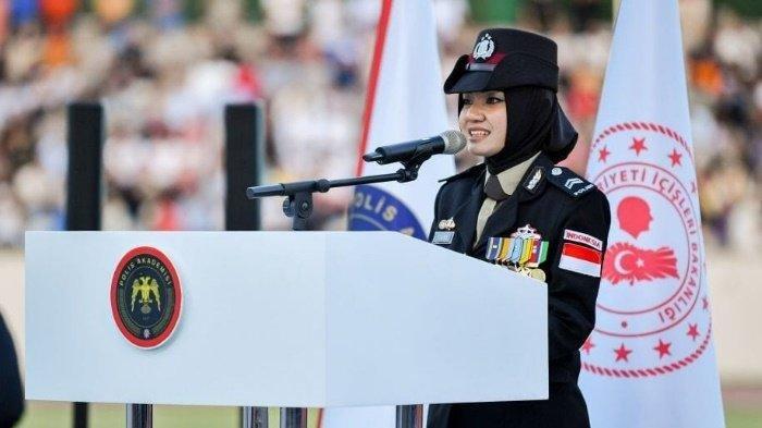 Inilah profil Briptu Tiara Nissa Zulbida, Polisi wanita asal Indonesia dinobatkan sebagai lulusan terbaik dari Akademi Kepolisian Turki, Rabu 26/7/2023