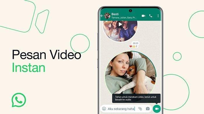 Fitur Pesan Video Instan WhatsApp - Cara menggunakan Pesan Video Instan yang merupakan fitur terbaru WhatsApp dapat disimak di sini.