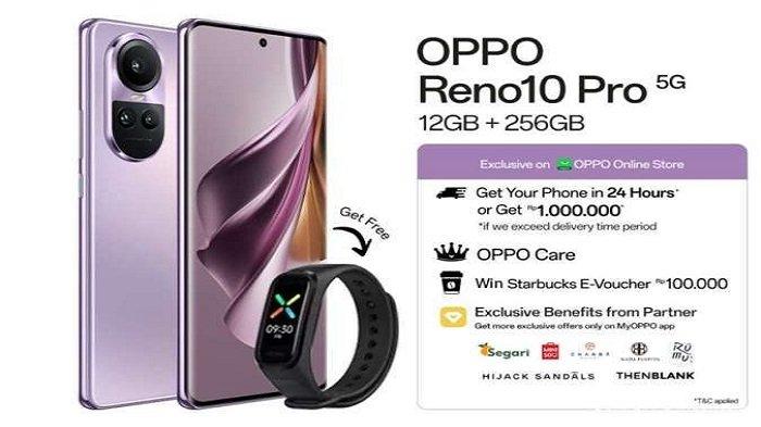 ILUSTRASI. Resmi Hadir di Indonesia, Ini Spesifikasi dan Harga HP OPPO Reno10 Pro 5G