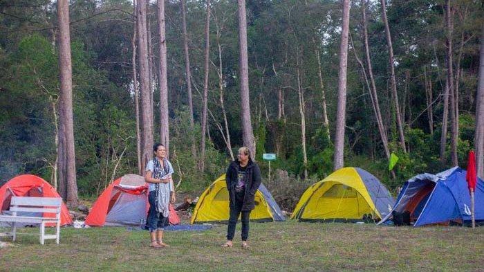 The camping ground in Garumedang Tektites.