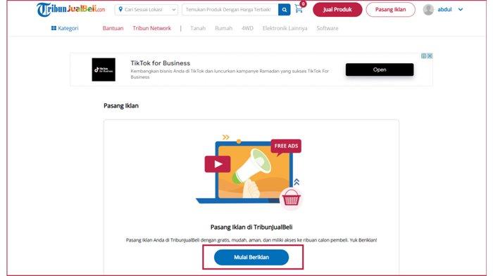 Setelah itu, klik tombol Mulai Beriklan.