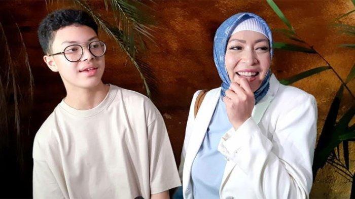 Keanu Massaid yang ditemui bersama Angelina Sondakh, di kawasan Mampang Prapatan, Jakarta Selatan, Kamis (28/7/2022) malam. Keanu merupakan anak Angelina dan Adjie Massaid.