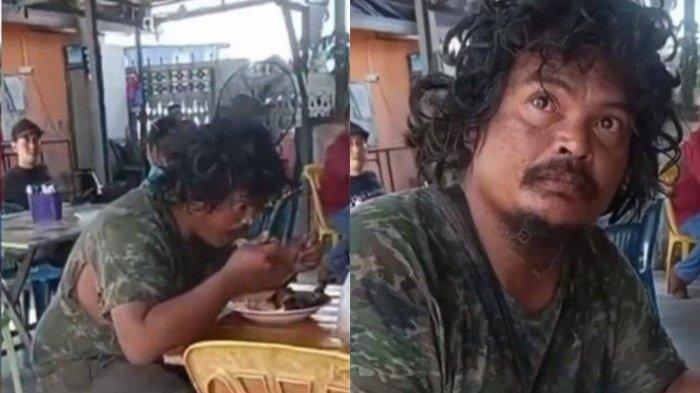 Momen haru seorang wanita menangis saat tak sengaja bertemu mantan suaminya yang kini mengalami gangguan jiwa atau ODGJ.