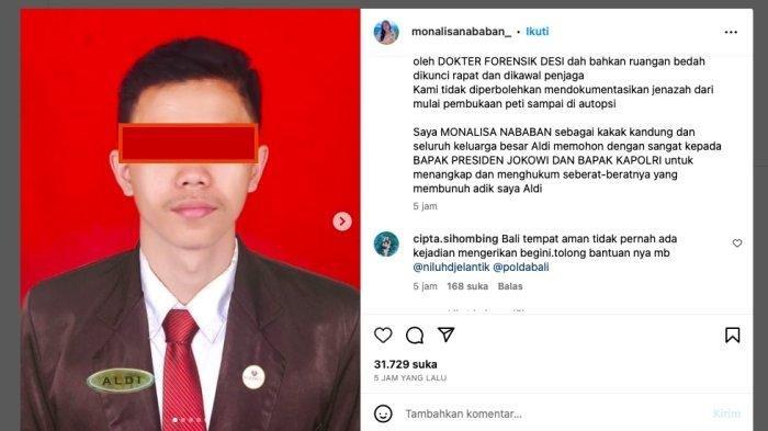 Mahasiswa Medan Tewas dalam Kamar Kos di Bali, Alat Kelamin Pecah, Orangtua Tak Boleh Lihat Autopsi