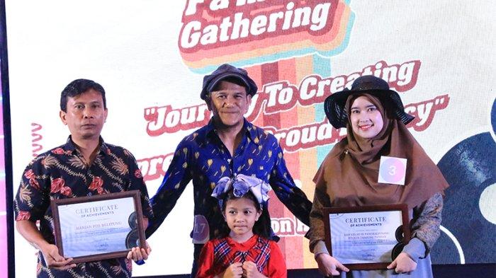 Manajemen Bandara H AS Hanandjoeddin memberikan penghargaan kepada stakeholder dalam acara gala dinner TJQ Family Gathering pada Jumat (8/12/2023) malam di Hotel Sheraton.