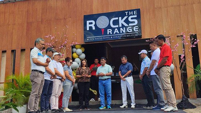 Peresmian driving range bernama The Rocks Range di Black Rocks Golf Belitung, Sabtu (23/12/2023).