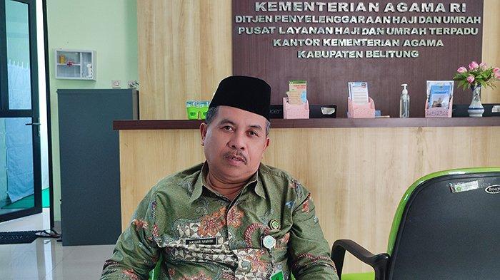 Kepala Kantor Kemenag Belitung H Masdar Nawawi, saat ditemui pada Kamis (22/2/2024).