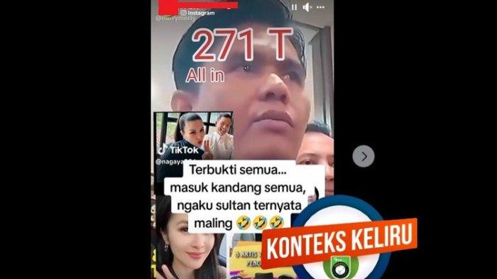 Potongan video yang berisi narasi 8 artis dan pesohor terlibat pencucian uang kasus korupsi timah.