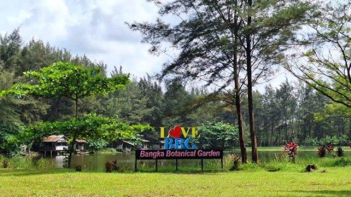 Salah satu sudut kawasan Bangka Botanical Garden (BBG) yang menjadi ikon kawasan agrowisata di Kota Pangkalpinang.