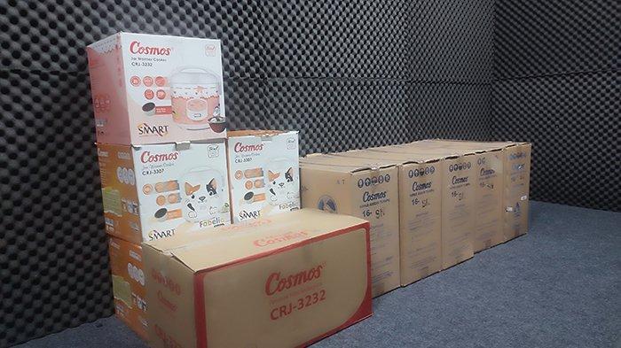 Sebagian hadiah jalan sehat HUT ke-23 Pos Belitung.